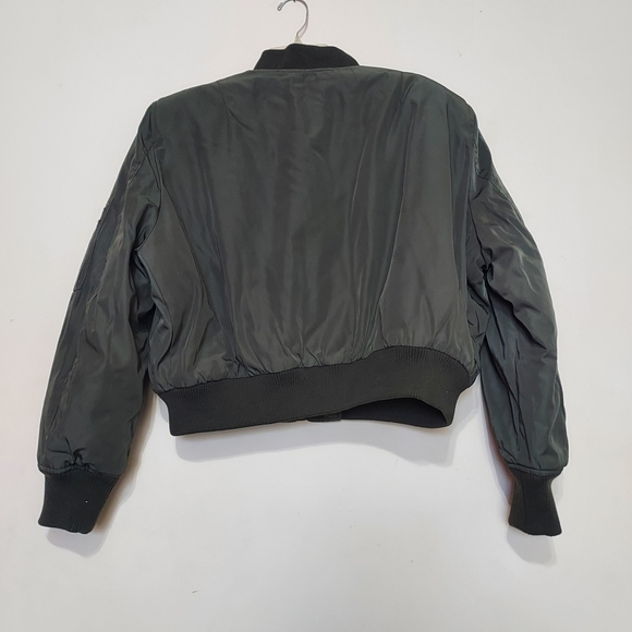 ZARA ZW COLLECTION Cropped Bomber Jacket - Picture 13 of 14